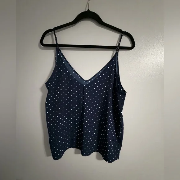 Abercrombie & Fitch Navy Blue Polka Dot Camisole - Picture 2 of 4
